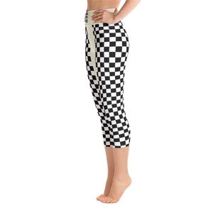 #7f7d86a0 - Black White - ALTINO Yoga Capri - Summer Never Ends Collection