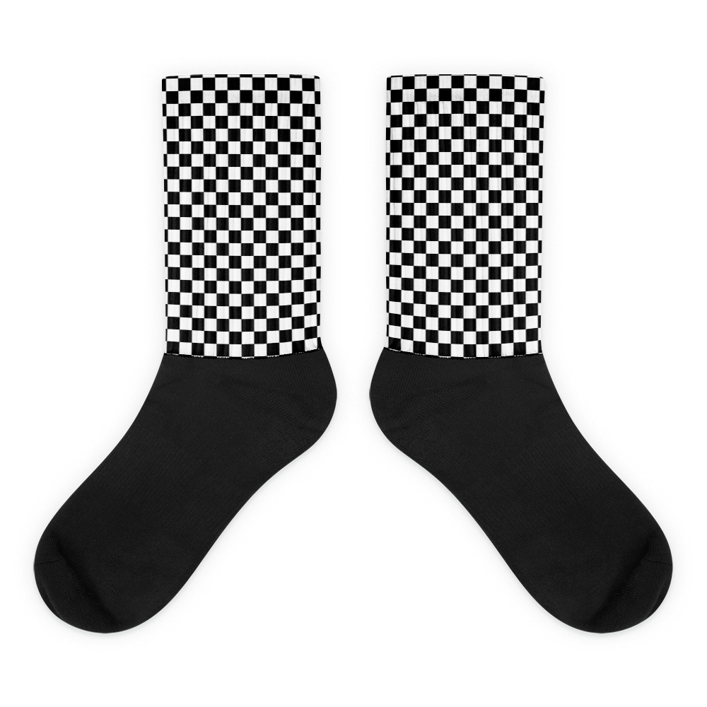 #ed988f80 - Black White - ALTINO Designer Socks - Summer Never Ends Collection