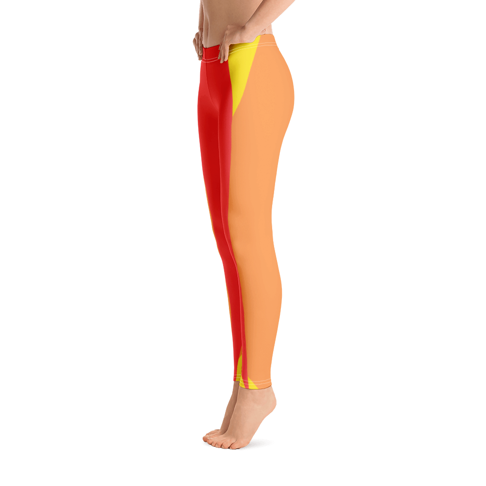 #586e9fd0 - Cantaloupe Grapefruit Pineapple - ALTINO Leggings - Team GIRL Player