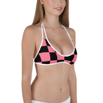 Black - #c780b310 - Black White Strawberry - ALTINO Reversible Bikini Swim Top - Stop Plastic Packaging - #PlasticCops - Apparel - Accessories - Clothing For Girls - Women Swimwear