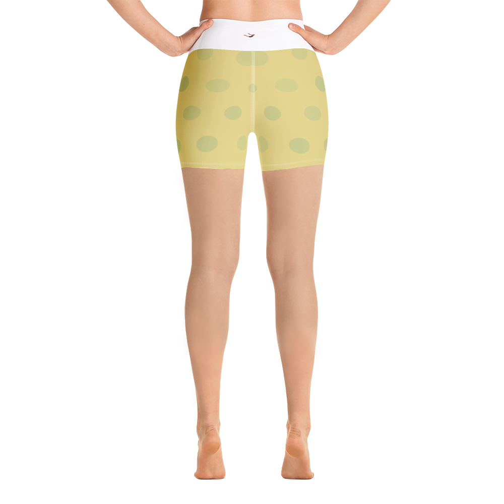 #30cc5190 - Pineapple Honeydew Stracciatella - ALTINO Yummy Yoga Shorts