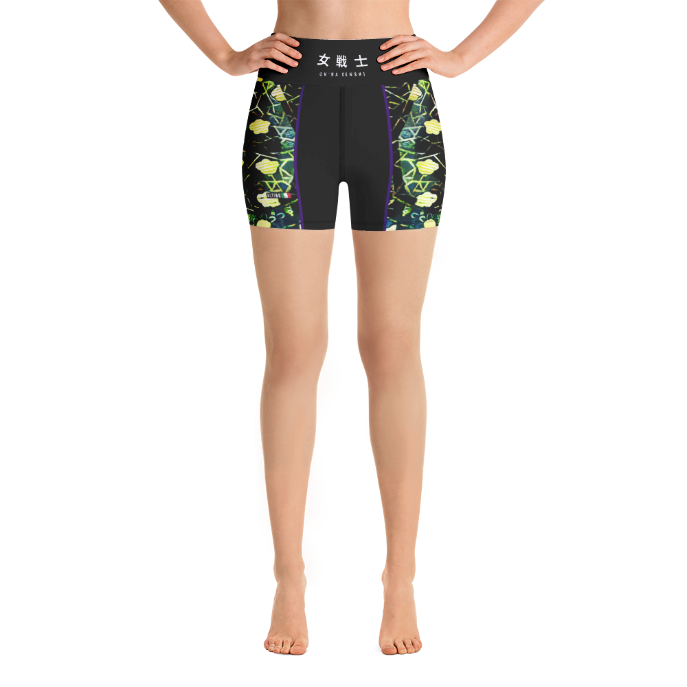 Black - #c3f135a0 - ALTINO Senshi Yoga Shorts - Senshi Girl Collection - Stop Plastic Packaging - #PlasticCops - Apparel - Accessories - Clothing For Girls - Women Pants