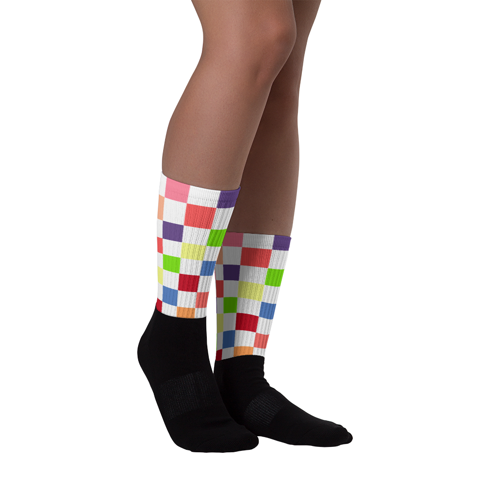 #5a99ff90 - Fruit White - ALTINO Designer Socks - Summer Never Ends Collection