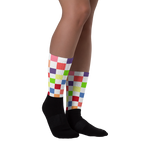 #5a99ff90 - Fruit White - ALTINO Designer Socks - Summer Never Ends Collection