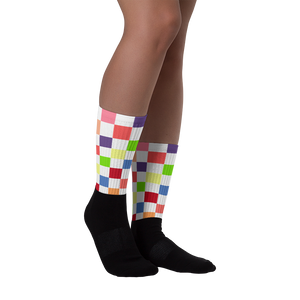 #5a99ff90 - Fruit White - ALTINO Designer Socks - Summer Never Ends Collection