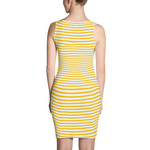 #829eb700 - Vanilla Bean Mango Stracciatella - ALTINO Fitted Dress - Gelato Collection