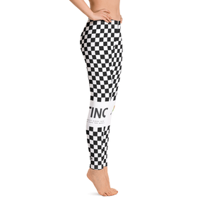 #f1ed62a0 - Black White - ALTINO Leggings - Summer Never Ends Collection