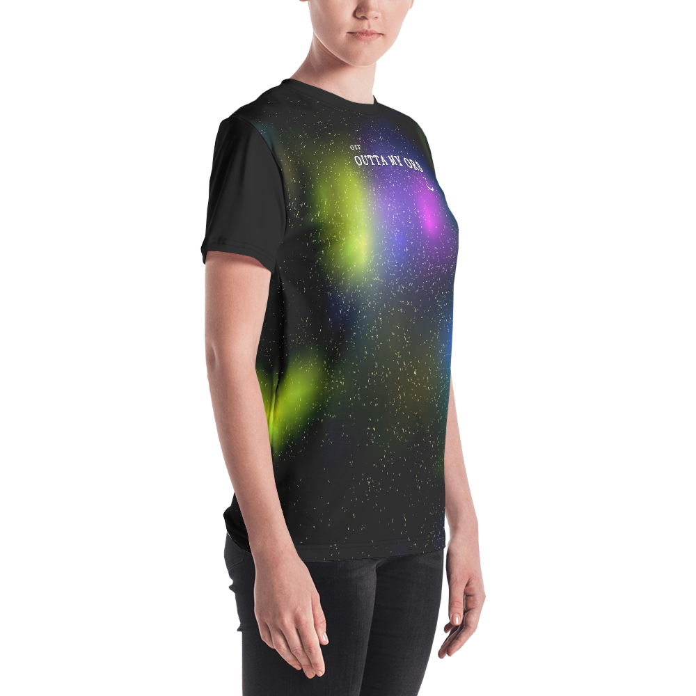 Black - #fe05bf20 - Gritty Girl Orb 829964 - ALTINO Crew Neck T - Shirt - Gritty Girl Collection - Stop Plastic Packaging - #PlasticCops - Apparel - Accessories - Clothing For Girls - Women Tops