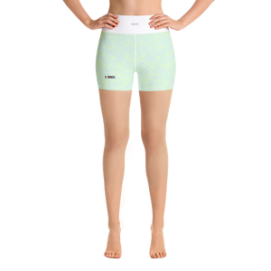 #bfa3e090 - Kiwi Vanilla Bean Swirl - ALTINO Yummy Yoga Shorts - Gelato Collection