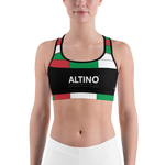 Black - #e208a4a0 - Viva Italia Art Commission Number 17 - ALTINO Sports Bra - Stop Plastic Packaging - #PlasticCops - Apparel - Accessories - Clothing For Girls -