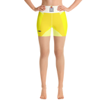 Yellow - #c99c8690 - Lemon Pear Pineapple - ALTINO Yoga Shorts - Summer Never Ends Collection - Stop Plastic Packaging - #PlasticCops - Apparel - Accessories - Clothing For Girls - Women Pants