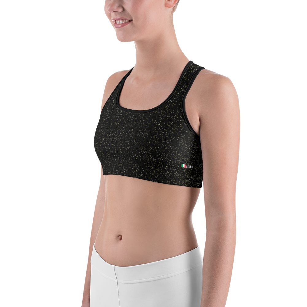 #d6bb0e80 - Black Magic Super Gold - ALTINO Sports Bra - Gritty Girl Collection