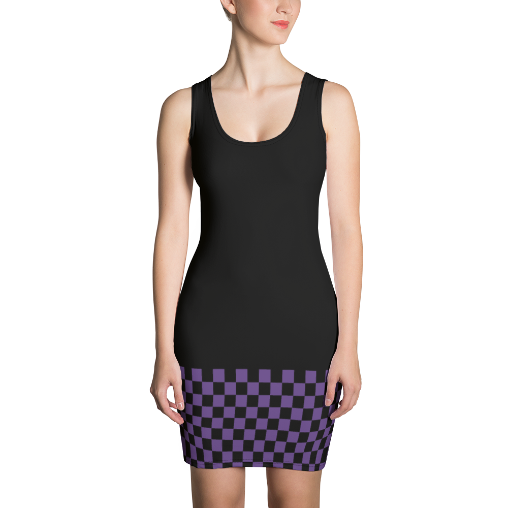 Violet - #442b0620 - Grape Black - ALTINO Fitted Dress - Summer Never Ends Collection - Stop Plastic Packaging - #PlasticCops - Apparel - Accessories - Clothing For Girls - Women Dresses