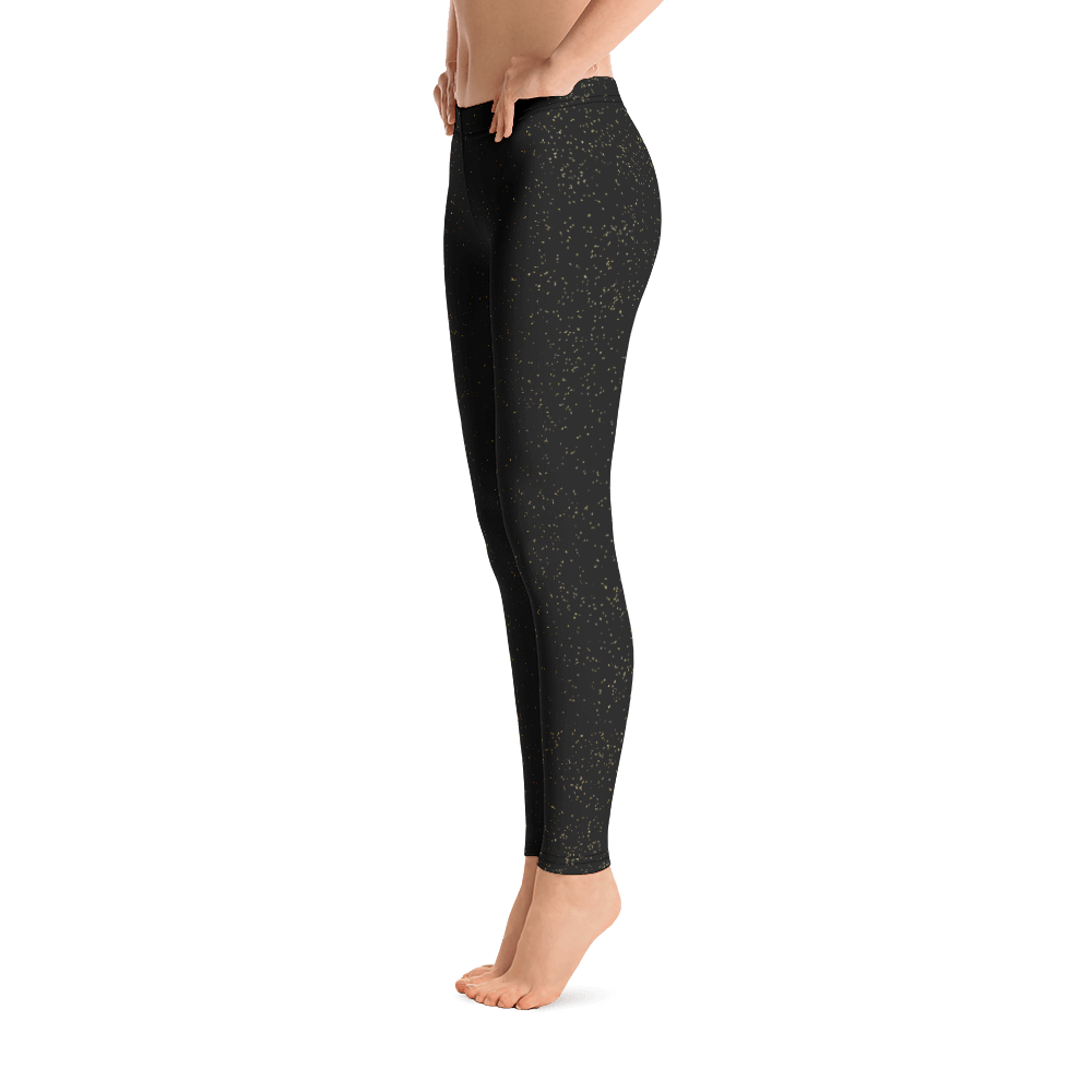 #5d256280 - Black Magic Gold Dust - ALTINO Leggings - Gritty Girl Collection