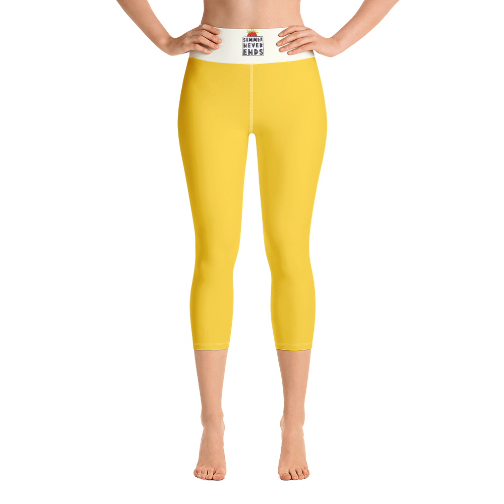 #06fff730 - Bananna - ALTINO Yoga Capri - Summer Never Ends Collection