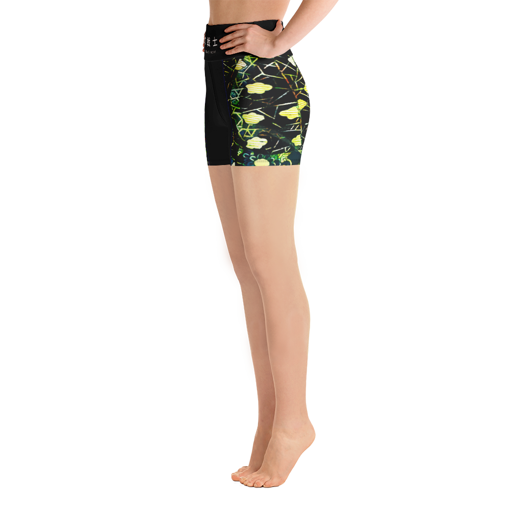 #c3f135a0 - ALTINO Senshi Yoga Shorts - Senshi Girl Collection