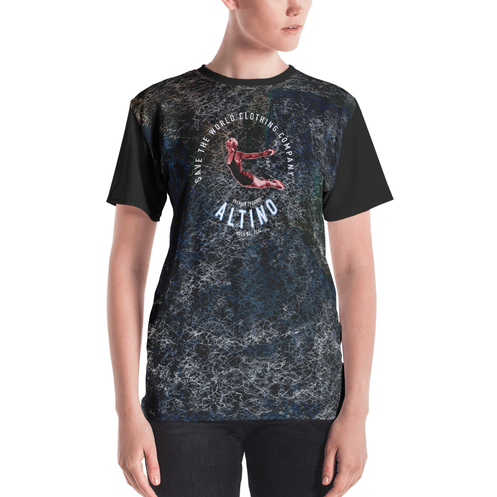 Black - #815acd02 - ALTINO Crew Neck T - Shirt - Earth Collection - Stop Plastic Packaging - #PlasticCops - Apparel - Accessories - Clothing For Girls - Women Tops