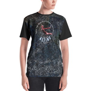 Black - #815acd02 - ALTINO Crew Neck T - Shirt - Earth Collection - Stop Plastic Packaging - #PlasticCops - Apparel - Accessories - Clothing For Girls - Women Tops