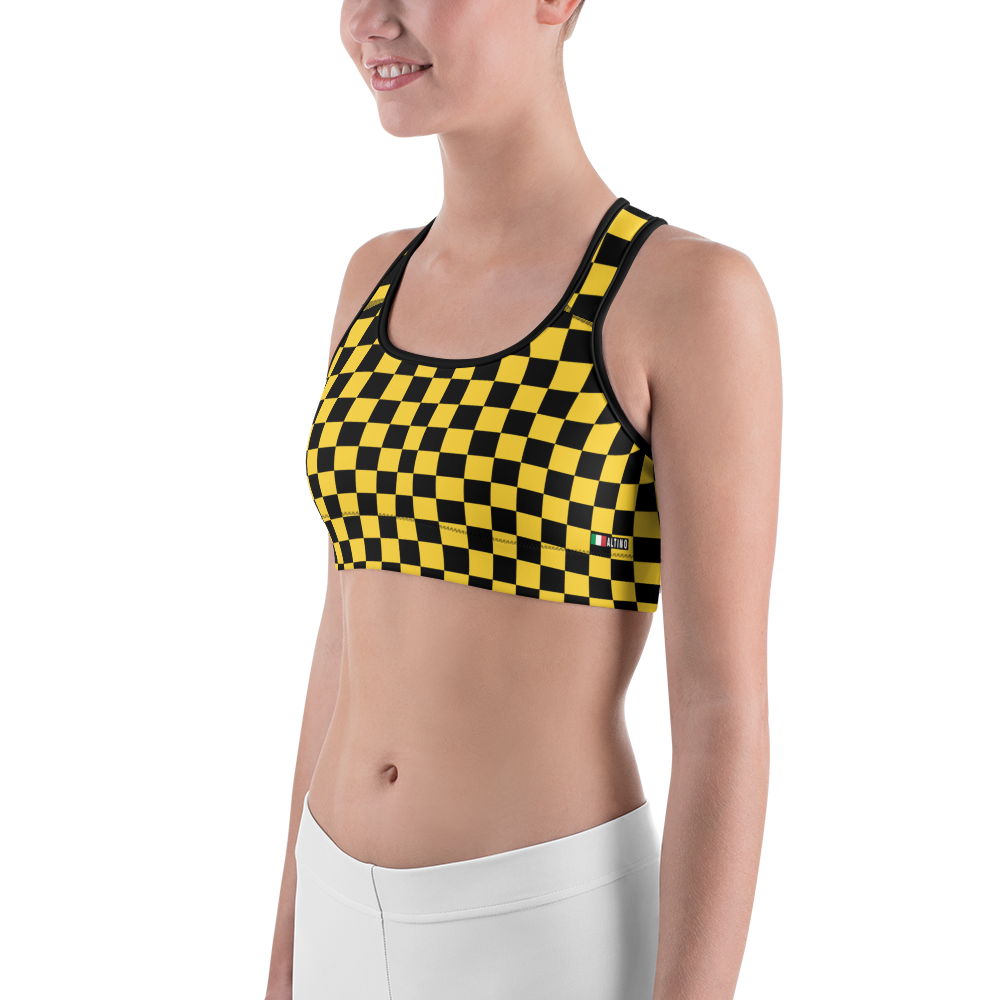 #cb7f7aa0 - Bananna Black - ALTINO Sports Bra - Summer Never Ends Collection