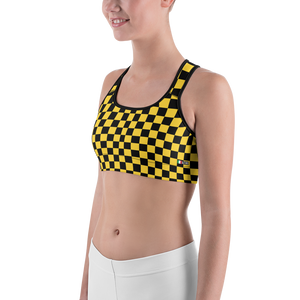 #cb7f7aa0 - Bananna Black - ALTINO Sports Bra - Summer Never Ends Collection