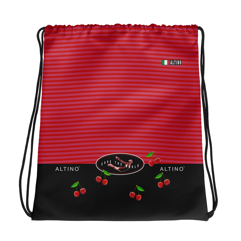 Crimson - #ec5d56a0 - Pomegranate Wild Cherry Sorbet - ALTINO Draw String Bag - Gelato Collection - Sports - Stop Plastic Packaging - #PlasticCops - Apparel - Accessories - Clothing For Girls - Women Handbags