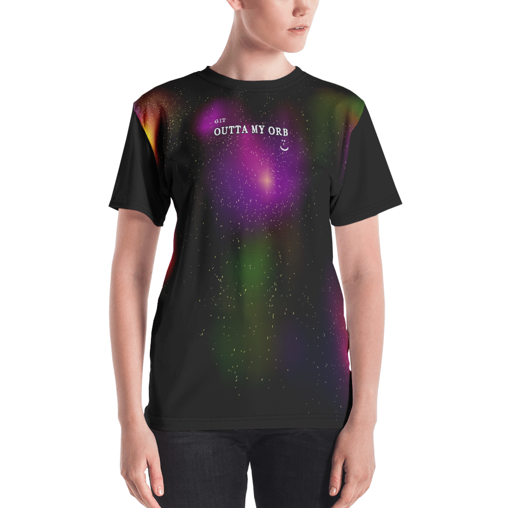 Black - #cd87bf20 - Gritty Girl Orb 825780 - ALTINO Crew Neck T - Shirt - Gritty Girl Collection - Stop Plastic Packaging - #PlasticCops - Apparel - Accessories - Clothing For Girls - Women Tops