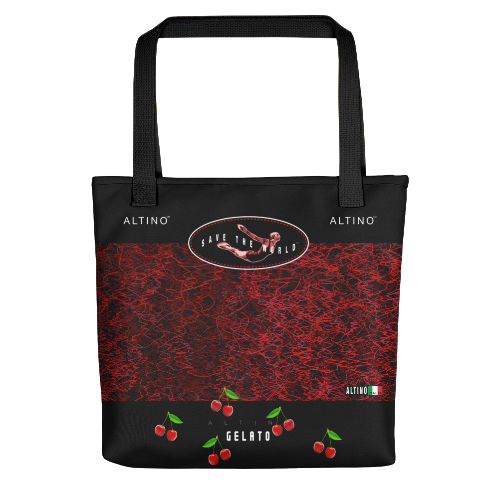 Black - #3c15afa0 - Black Chocolate Cherry Dream Crush - ALTINO Tote Bag - Gelato Collection - Sports - Stop Plastic Packaging - #PlasticCops - Apparel - Accessories - Clothing For Girls - Women Handbags