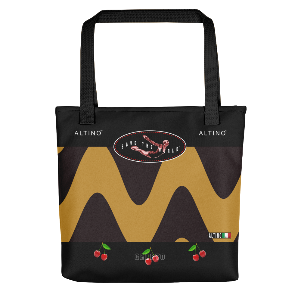 Black - #cca315a0 - Black Chocolate Vanilla Brittle Sorbet - ALTINO Tote Bag - Gelato Collection - Sports - Stop Plastic Packaging - #PlasticCops - Apparel - Accessories - Clothing For Girls - Women Handbags
