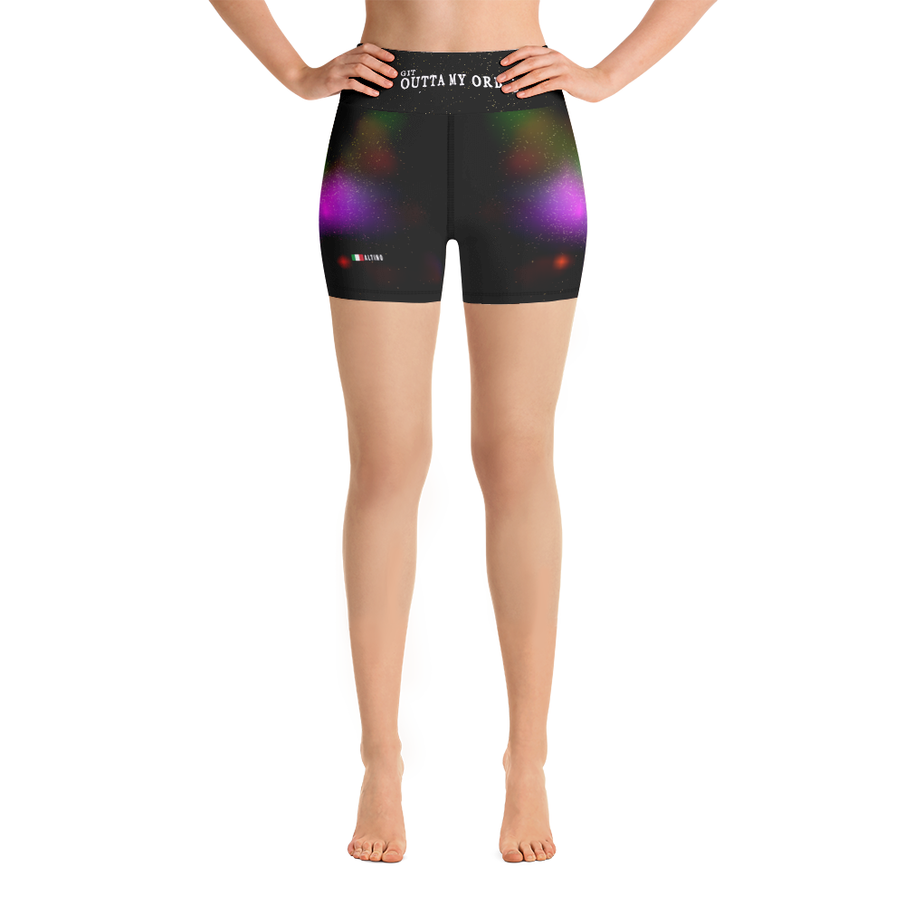 Black - #34820c80 - Gritty Girl Orb 647016 - ALTINO Yoga Shorts - Gritty Girl Collection - Stop Plastic Packaging - #PlasticCops - Apparel - Accessories - Clothing For Girls - Women Pants