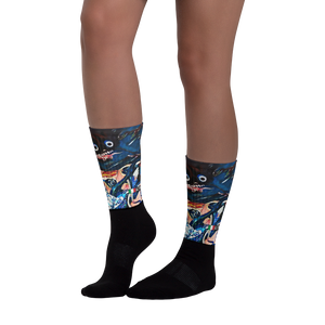 Black - #80d50680 - ALTINO Senshi Designer Socks - Senshi Girl Collection - Stop Plastic Packaging - #PlasticCops - Apparel - Accessories - Clothing For Girls - Women Footwear