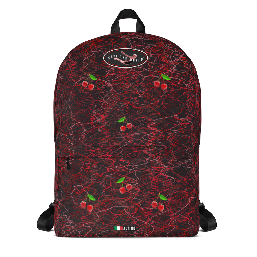 Black - #06299ca0 - Black Chocolate Cherry Cherry Twister - ALTINO Super Yummy Backpack - Sports - Stop Plastic Packaging - #PlasticCops - Apparel - Accessories - Clothing For Girls - Women Handbags