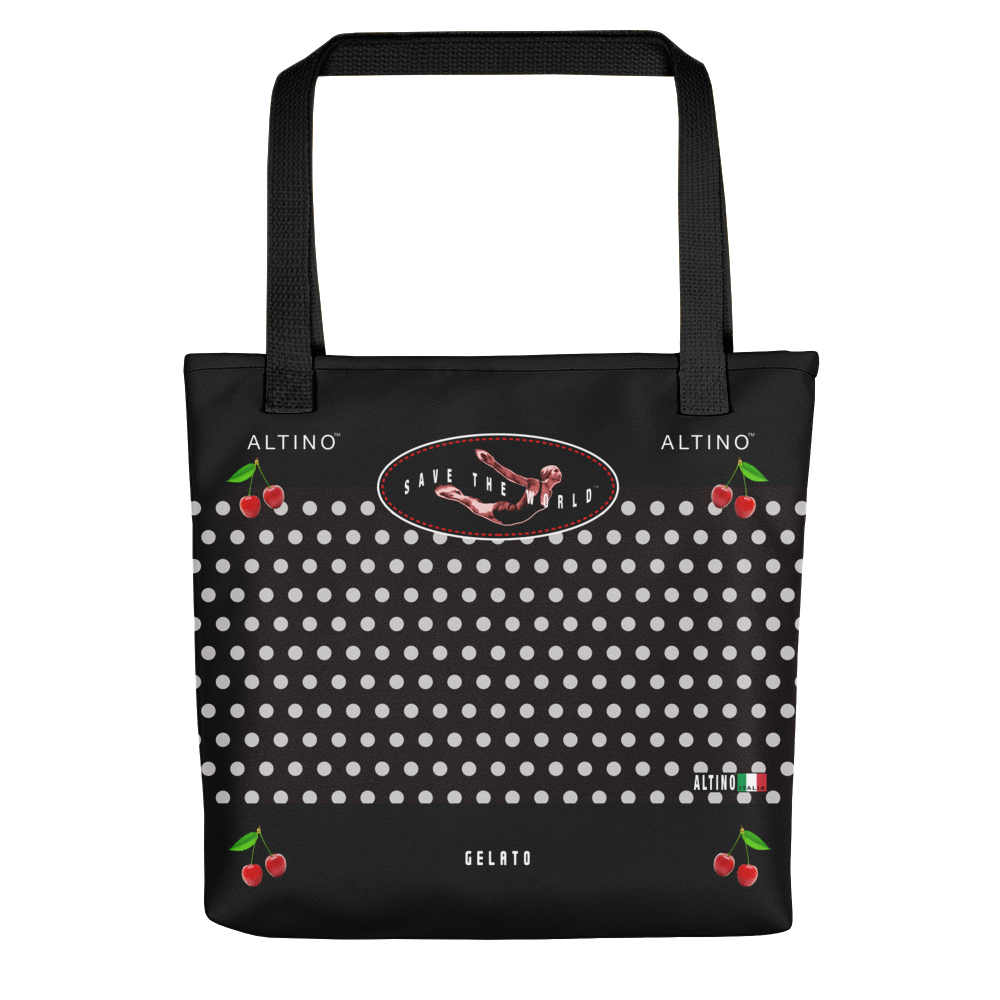 Black - #070173a0 - Black Chocolate Coconut Sorbet - ALTINO Tote Bag - Gelato Collection - Sports - Stop Plastic Packaging - #PlasticCops - Apparel - Accessories - Clothing For Girls - Women Handbags