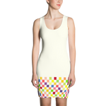 White - #c3239730 - Fruit White - ALTINO Fitted Dress - Summer Never Ends Collection - Stop Plastic Packaging - #PlasticCops - Apparel - Accessories - Clothing For Girls - Women Dresses