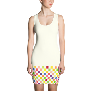 White - #c3239730 - Fruit White - ALTINO Fitted Dress - Summer Never Ends Collection - Stop Plastic Packaging - #PlasticCops - Apparel - Accessories - Clothing For Girls - Women Dresses