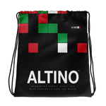 Black - #215b33a0 - Viva Italia Art Commission Number 47 - ALTINO Draw String Bag - Sports - Stop Plastic Packaging - #PlasticCops - Apparel - Accessories - Clothing For Girls - Women Handbags