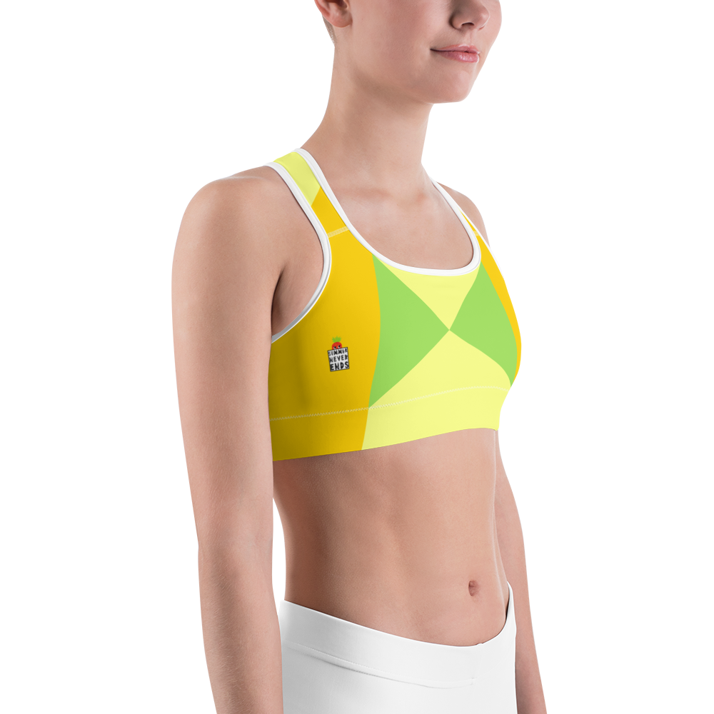 #bf382bb0 - Green Apple Mango Pear - ALTINO Sports Bra - Summer Never Ends Collection