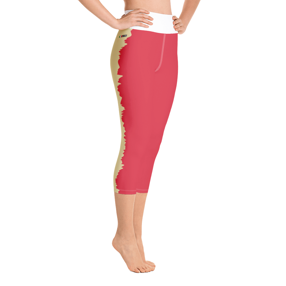 Red - #006c0890 - Red Raspberry Pear Stracciatella - ALTINO Yummy Yoga Capri - Stop Plastic Packaging - #PlasticCops - Apparel - Accessories - Clothing For Girls - Women Pants