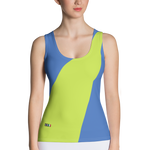Azure - #bb0affb0 - Blueberry Kiwi - ALTINO Fitted Tank Top - Summer Never Ends Collection - Stop Plastic Packaging - #PlasticCops - Apparel - Accessories - Clothing For Girls - Women Tops