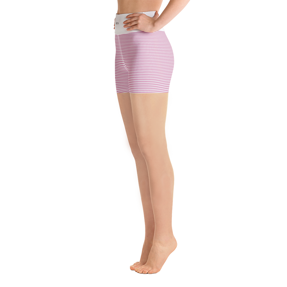 #0de23d90 - Bubble Gum Vanilla Bean Stracciatella - ALTINO Yummy Yoga Shorts