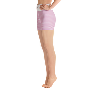 #0de23d90 - Bubble Gum Vanilla Bean Stracciatella - ALTINO Yummy Yoga Shorts
