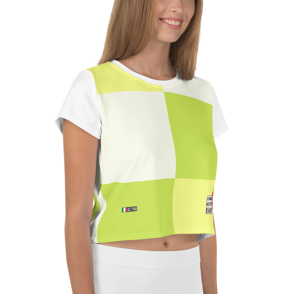 #87bce0b0 - Kiwi Pear And Cream - ALTINO Crop Tees - Summer Never Ends Collection