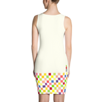 #c3239730 - Fruit White - ALTINO Fitted Dress - Summer Never Ends Collection