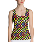 Black - #4843f4a0 - Fruit Melody - ALTINO Fitted Tank Top - Summer Never Ends Collection - Stop Plastic Packaging - #PlasticCops - Apparel - Accessories - Clothing For Girls - Women Tops
