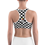 #a56da5b0 - Black White - ALTINO Sports Bra - Summer Never Ends Collection