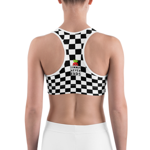 #a56da5b0 - Black White - ALTINO Sports Bra - Summer Never Ends Collection