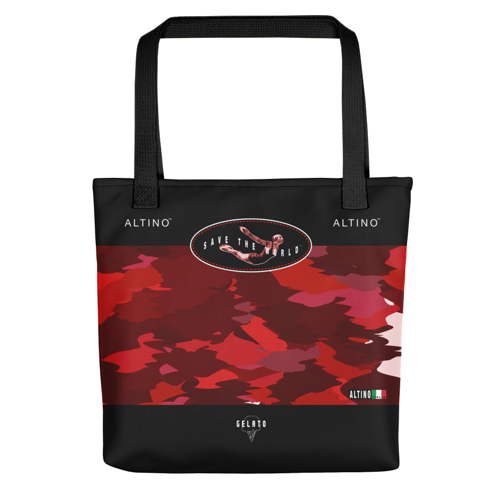 Red - #f56adda0 - Every Cherry Sweet And Merry Ripple - ALTINO Tote Bag - Gelato Collection - Sports - Stop Plastic Packaging - #PlasticCops - Apparel - Accessories - Clothing For Girls - Women Handbags