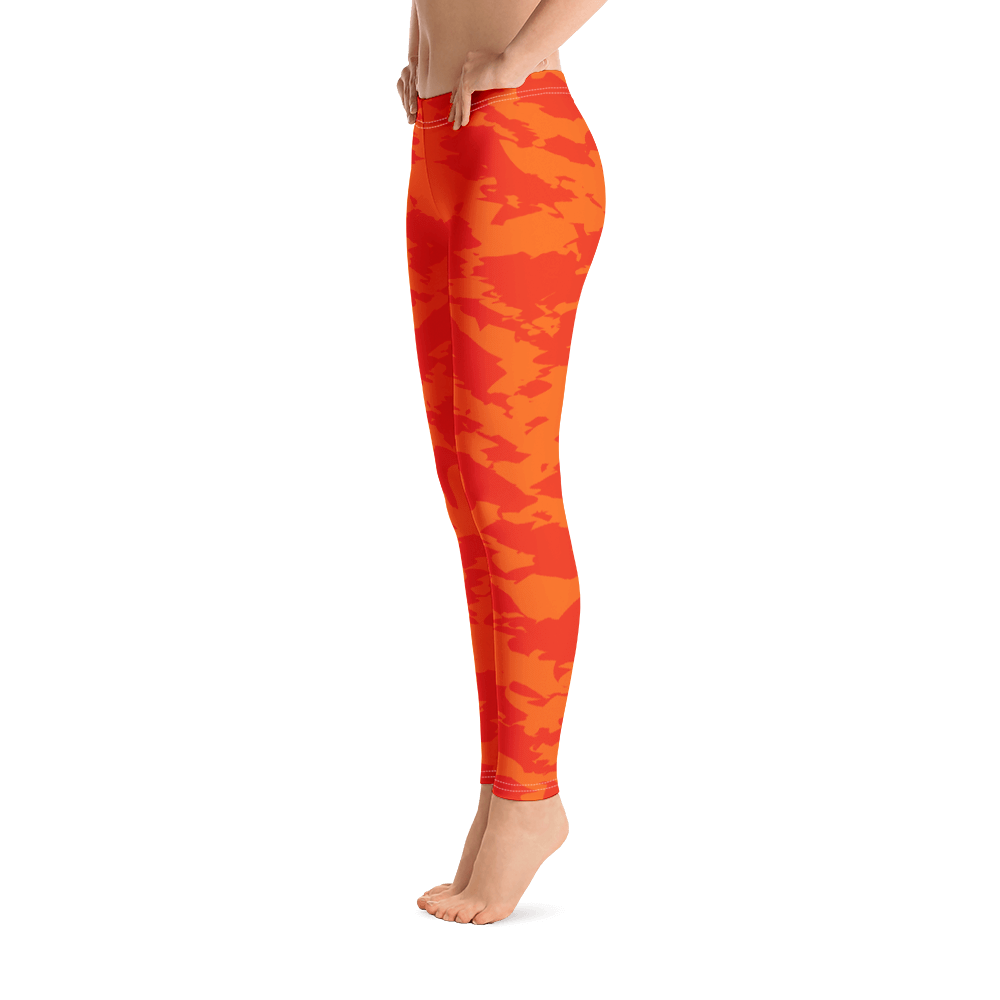 #454617d0 - Orange Maraschino Cherry Frost - ALTINO Leggings - Team GIRL Player