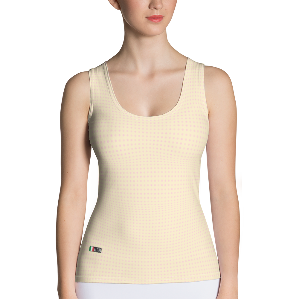 Orange - #45d53290 - Macadamia Black Chocolate Swirl - ALTINO Fitted Tank Top - Gelato Collection - Stop Plastic Packaging - #PlasticCops - Apparel - Accessories - Clothing For Girls - Women Tops