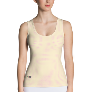 Orange - #45d53290 - Macadamia Black Chocolate Swirl - ALTINO Fitted Tank Top - Gelato Collection - Stop Plastic Packaging - #PlasticCops - Apparel - Accessories - Clothing For Girls - Women Tops