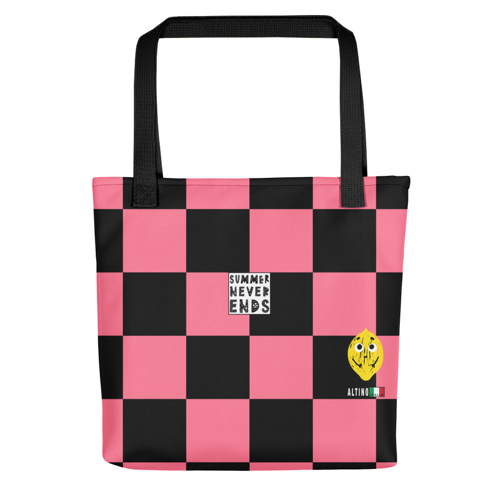 Crimson - #ba0407a0 - Strawberry Black - ALTINO Tote Bag - Summer Never Ends Collection - Sports - Stop Plastic Packaging - #PlasticCops - Apparel - Accessories - Clothing For Girls - Women Handbags